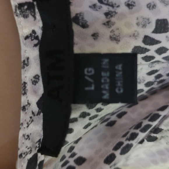 ATM Anthony Thomas Melillo Print Silk Slip dress size Large - Picture 7 of 9